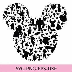 Mickey Svg, Mickey Head Png,For Silhouette, Mickey Head Svg