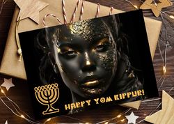 Digital greeting card. Happy Yom Kippur!