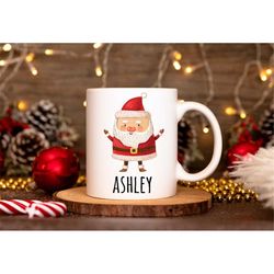 personalized christmas mug, christmas custom initial and name mug, christmas gift, christmas mug mug gift, child christm