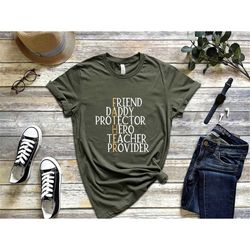 Dad Definition Shirt,Father Friend Daddy Hero Teacher Provider Shirt,New Dad Shirt,Dad Shirt,Daddy Shirt,Father's Day Sh