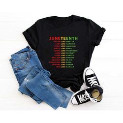 Juneteenth Tshirt, Juneteenth Shirt For Women Men Kids, Juneteenth, Black History Tee, independence day shirt, Black Lea