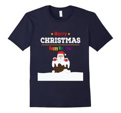 Merry Christmas and Happy new year T-shirt Funny Santa Claus-CL