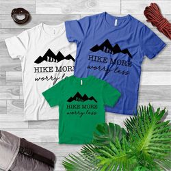 Wanderlust shirt, Camping Shirt, Outdoor lover gift, Adventure Shirt , Hike More Worry Less Shirt, Hiking Shirt, Hiker G