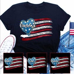 Custom 4th of July Mimi USA Flag With Grandchild Names, Custom Grandma Shirt, Patriotic 4th of July Firecrackers Shirt f