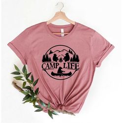 Camp Life Shirt, Bear shirt Happy Camper T-Shirt, Camping Shirt, Adventure T-Shirt, Bear Shirt, T-Shirt