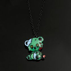 Disney Accessories Stitch Necklace for Kids Cute Cartoon Doll Lilo and Stitch Necklace Kawai Model Jewelry Girl Friend