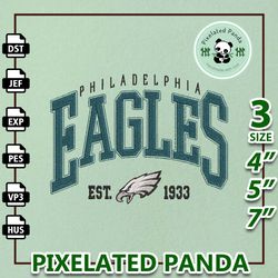 NFL Philadelphia Eagles Girls Embroidery Design, NFL Football Logo Embroidery Design, Famous Football Team Embroidery De