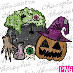 Halloween png, Halloween pumpkin PNG, Halloween witch sublimation, pumpkin PNG, Trick or Treat PNG, eyeballs clipart, di