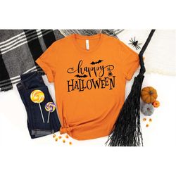 Happy Halloween Shirt, Halloween Shirt, Funny Halloween Shirt, Halloween Shirt with Hat, Halloween Gift, Cute Halloween