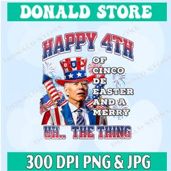 Womens Biden Merry 4th The Thing Confused Joe Biden 4th of July Png, PNG High Quality, PNG, Digital Download