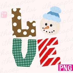 Christmas love and snowman PNG files for sublimation -  Christmas snowman Sublimation Design | snowman digital download