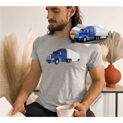 CHEST Portrait Truck Custom Shirt,  Truck Gift T-Shirt, Father Shirt, Gift For Family, Daily t-shirt, Casual t-shirts