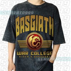 Vintage Wash Fourth Wing Dragon Rider Basgiath War College T Shirt, Rebecca Yarros Tee, Violet Sorrengail, Bookish Shirt