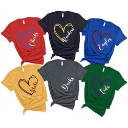 Custom Heart Mascot Shirt, School Team Shirt, Football Mom Shirt, Game Day Shirt, Team Mascot Shirt, School Spirit Shirt