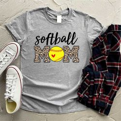 softball mom leopard shirt, softball mom shirt, softball mama shirt, softball mom gift, softball lover shirt, softball g