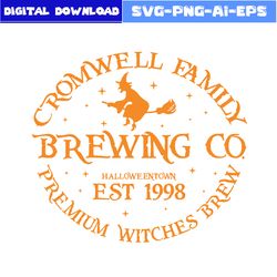 Cromwell Witches Brewing Co Svg, Halloweentown Est 1998 Svg, Witch Svg, Halloween Svg, Png Eps Dxf File
