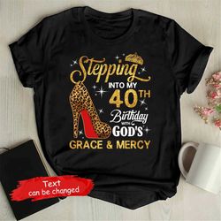 Custom 40th Birthday Shirt For Women, 40 Years Old Birthday Shirt, Personalized Birthday Gift, 1982 Birthday Shirt, Step