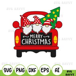 Christmas Gnomes Truck buffalo plaid Png SVG, Christmas sublimation design, Holiday Christmas buffalo plaid Svg file dow