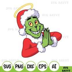 The Grinch Christmas Pray Svg, The Grinch Svg, Dxf, Png Digital