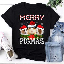 Guinea Pig Christmas Vintage T-Shirt, Merry Pigmas Shirt, Funny Guinea Pig Christmas Shirt, Guinea Pig Christmas Shirt,