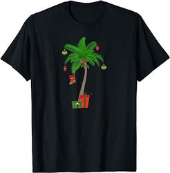 Tropical Christmas Palm Tree, Christmas at the Beach T-Shirt