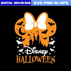 Disney Halloween Mimine Ear Svg, Mimine Mouse Svg, Disney Halloween Svg, Disney Svg, Halloween Svg, Png Eps File