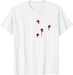 Bloody Gunshot T-Shirt I'm Fine For Halloween