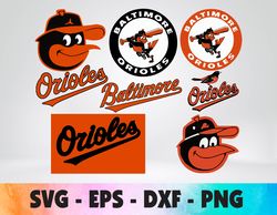 Baltimore Orioles logo, bundle logo, svg, png, eps, dxf