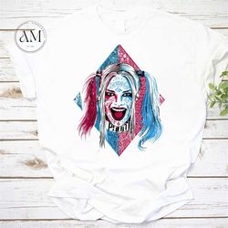 Us Dc Suicide Squad Harley Quinn Lil Face Vintage T-Shirt, Suicide Squad Shirt, Harley Quinn Shirt, For Harley Quinn Lov