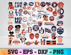 Denver Broncos logo, bundle logo, svg, png, eps, dxf 2