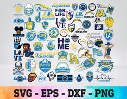 Los Angeles Chargers logo, bundle logo, svg, png, eps, dxf 2