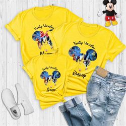 Walt Disney matching shirts,Disney trip 2023,Disney family shirts with custom names,Disney kids shirts,Disney family mat
