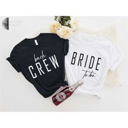 BACH Crew T-shirt.Bride Shirt.UNISEX SHIRTS.Bridal Party.Engagement.Gift.Honeymoon,.Bachelorette Party,Bride to be.Weddi