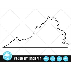 Virginia Outline SVG Files | Virginia Cut Files | United States of America Vector Files | Virginia Vector | Virginia Map