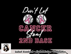Baseball 2nd Base Pink Ribbon Breast Cancer Awareness Gift T-Shirt copy