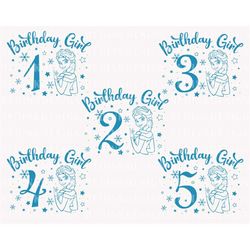 Bundle Birthday Girl Svg, Birthday Girl Number Svg, Birthday Shirt Svg, Birthday Princess Svg, Birthday Party Svg, Birth