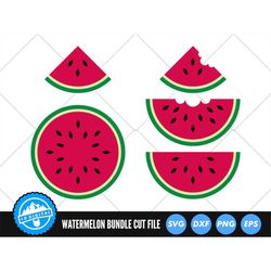 Watermelon SVG Files | Kawaii Fruit SVG Cut Files | Watermelon Slice SVG Vector Files | Watermelon Seeds Vector