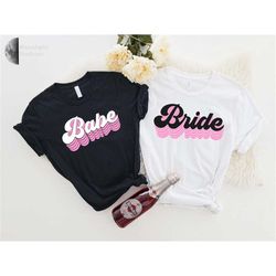 Retro Bride T Shirt ,Bride Shirt ,Bachelorette Bride to be Shirt, Unique Bride Shirt ,Bride T-shirt