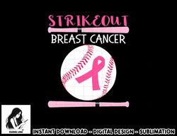 Baseball Breast Cancer Awareness Support with Pink Ribbon T-Shirt copy