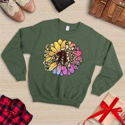 sunflower christian faith sweatshirt, faith sweat, christian shirt, christian sweat, christian gifts, sunflower sweater