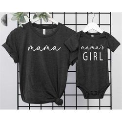 Mama Shirt, mama's girl Shirt, Mommy and Me Shirts, Mommy and Me Outfits, Matching Family Outfits, Custom name Shirts