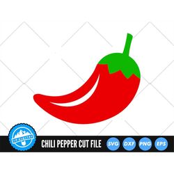 Chili Pepper SVG Files | Red Pepper SVG Cut Files | Hot Pepper Vector | Chili Pepper Vector | Chili Pepper Clip Art