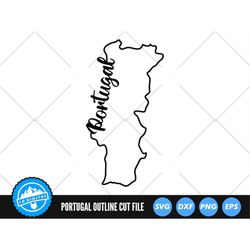Portugal SVG | Portugal Cut Files | Portugal Outline SVG | Portugal Silhouette SVG | Portugal Map Clip Art | Portugal Ve