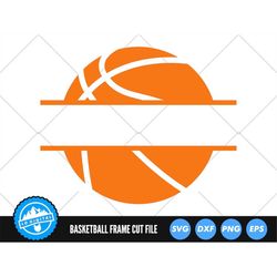 Basketball Frame SVG Files | Basketball Cut Files | Basketball Monogram SVG Vector Files | Basketball Name Frame | Baske