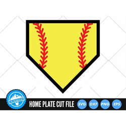 home plate svg | softball home plate cut files | baseball stitches vector | softball svg | softball plate clip art | hom