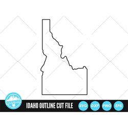 Idaho Outline SVG Files | Idaho Cut Files | United States of America Vector Files | Idaho Vector | Idaho Map Clip Art