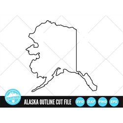 Alaska Outline SVG Files | Alaska Cut Files | United States of America Vector Files | Alaska Vector | Alaska Map Clip Ar