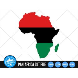 Africa SVG | Pan-African Cut Files | Pan-Africanism Vector Files | Pan-Africa Vector | Africa Map Clip Art | Black Histo