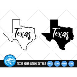 Texas Cursive Outline SVG Files | Texas Cut Files | United States of America Vector Files | Texas Vector | Texas Map Cli