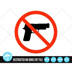 No Guns Symbol SVG | Pistol Gun SVG Files | 9mm Pistol Cut Files | Handgun Vector Files | Pistol Gun Vector | Handgun Cl